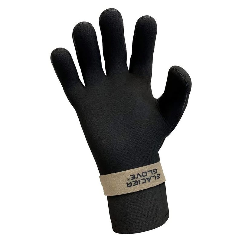 Glacier Glove Men's Perfect Curve Waterproof Fleece-Lined Blind Stitched Neoprene Gloves | Seamless Palm | Pre-Curved Fingers, Black, Large - Image 2